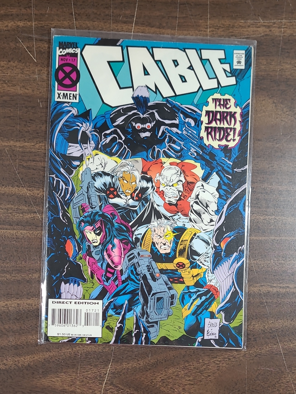 Marvel Cable Comic Book #17 November Bagged The Dark Ride!